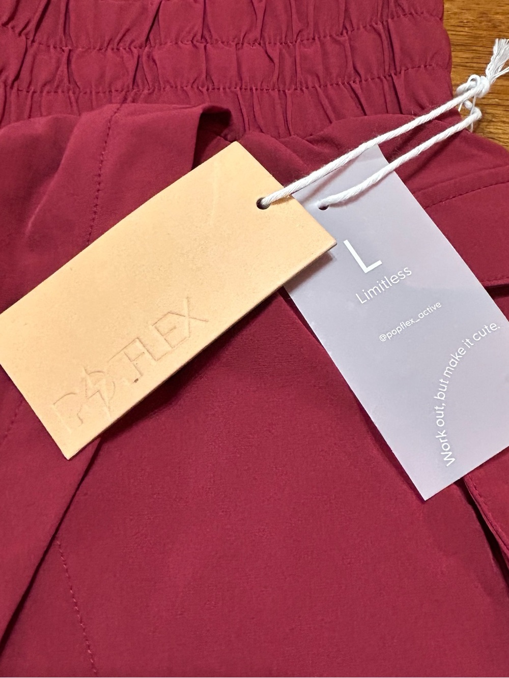 POPFLEX Crimson Women's Drawstring Skort - Picture 5 of 5